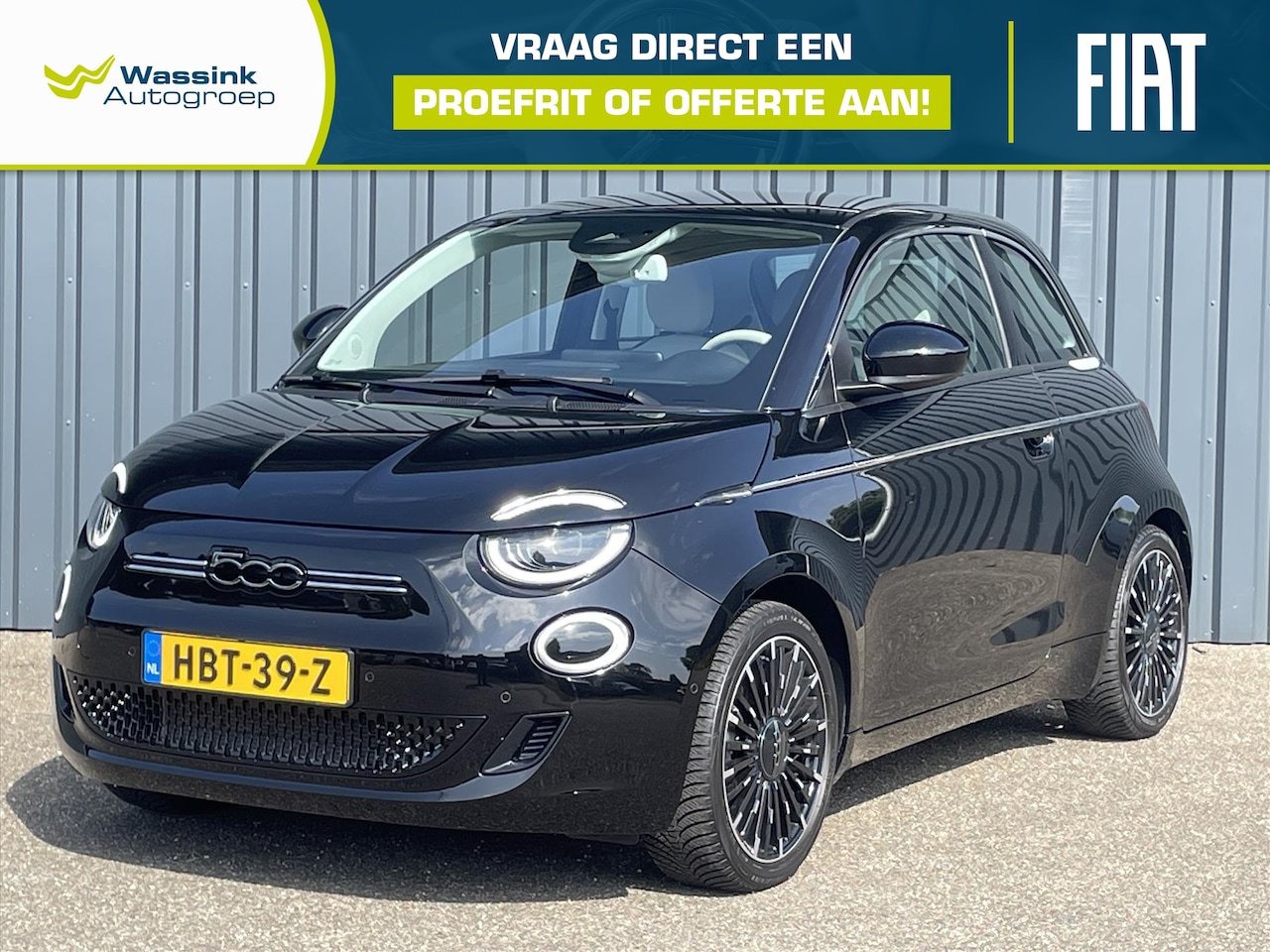 Fiat 500e - 42kWh 118pk La Prima Leer | Stoelverwarming | Carplay | All Seasons | DAB | Camera - AutoWereld.nl