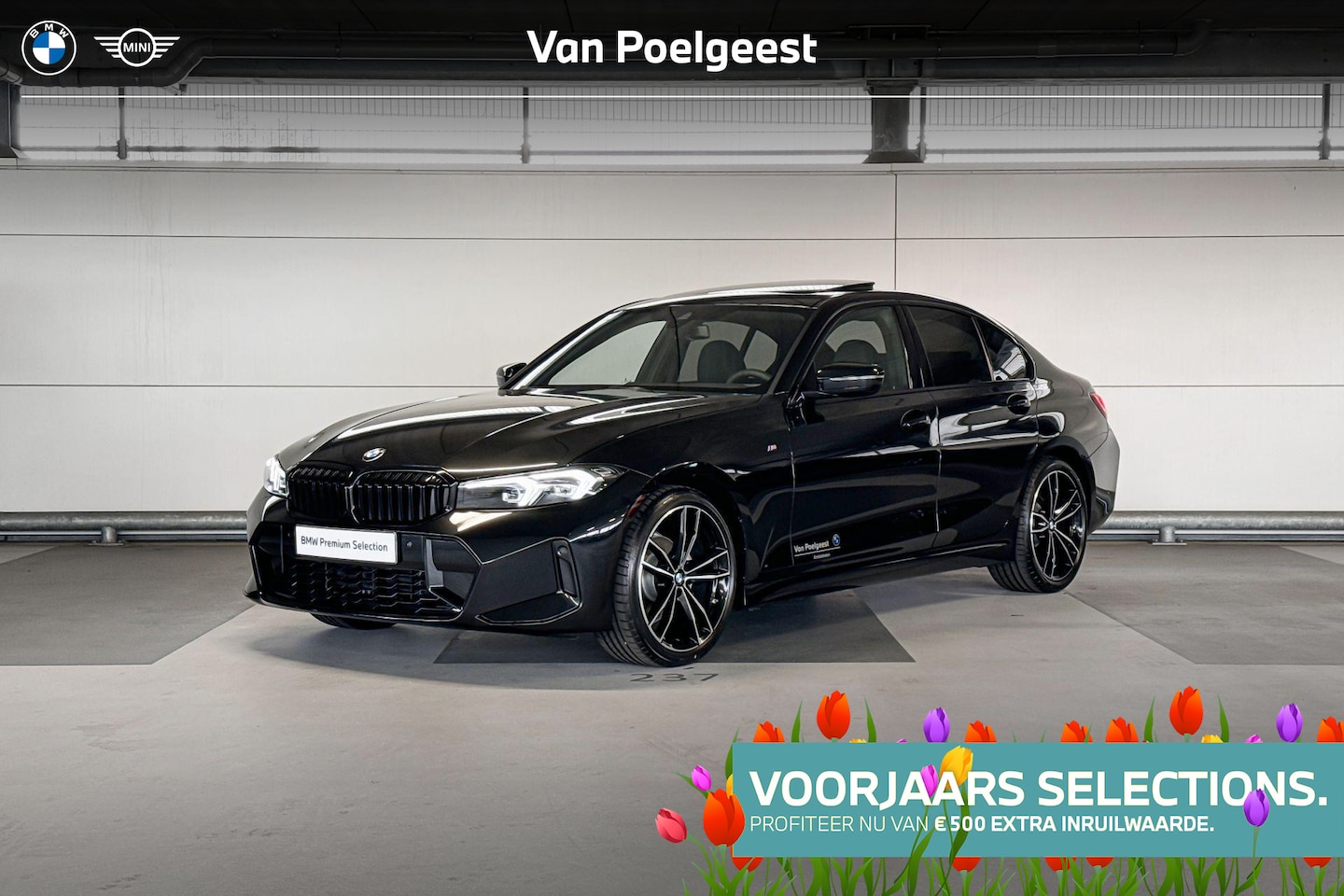BMW 3-serie - Sedan 318i | M Sportpakket | Elektrisch bediend glazen schuif-/kanteldak | Selections 500 - AutoWereld.nl