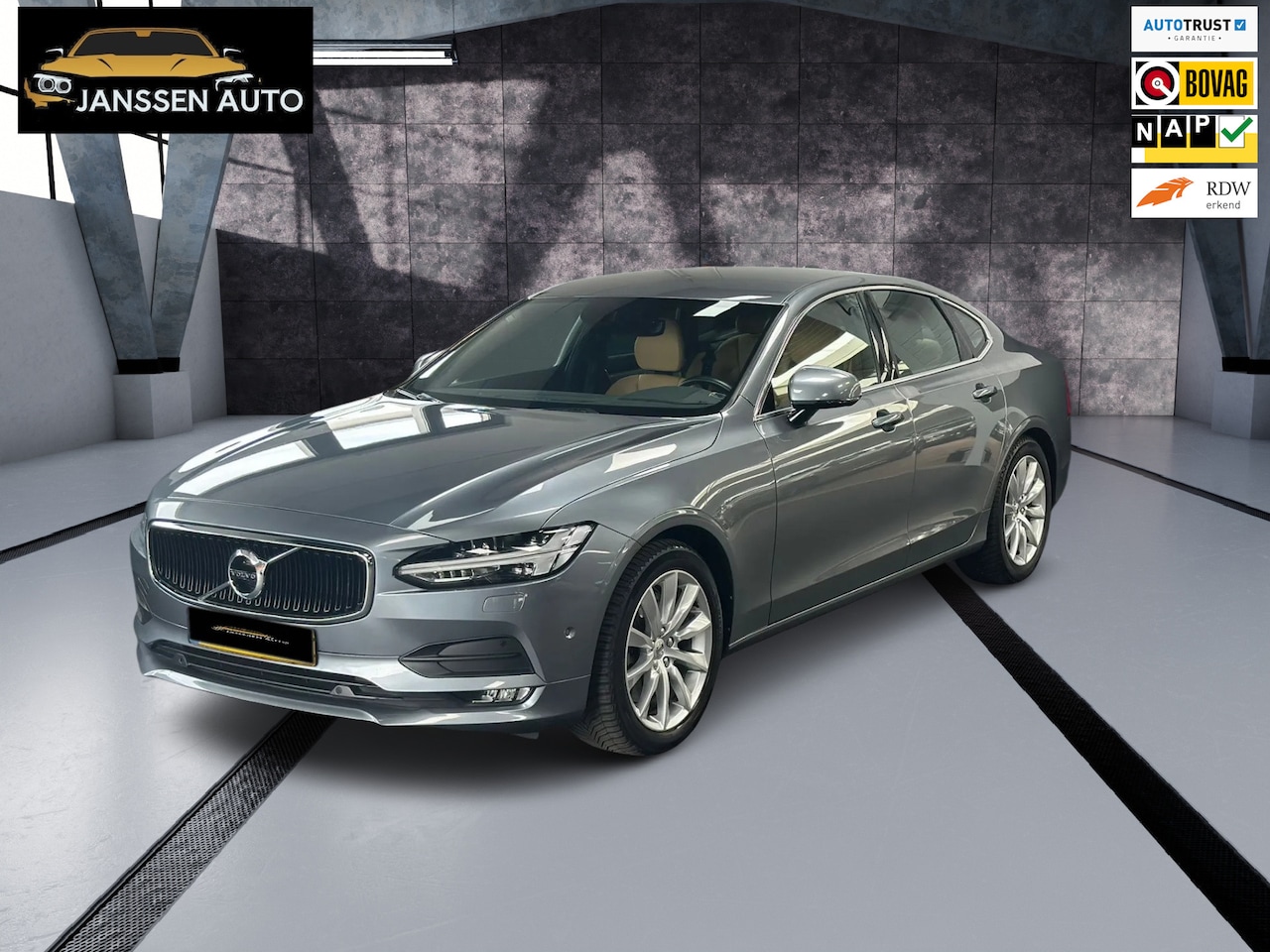 Volvo S90 - 2.0 T5 Momentum 2.0 T5 Momentum, Leder, Virtual Dash, Navi, NL Auto, NAP - AutoWereld.nl