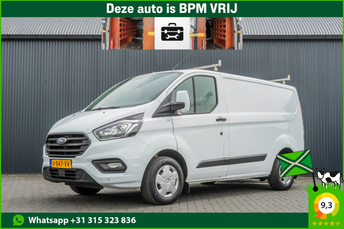 Ford Transit Custom - 280 2.0 TDCI L1H1 | Inrichting | GateLock | 3-Zits | LED | Airco | Cruise | PDC | Euro 6 - AutoWereld.nl