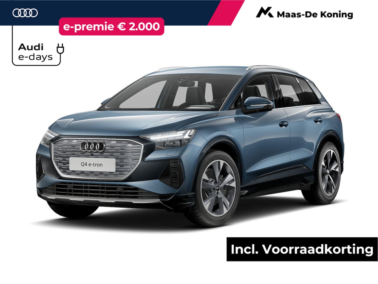 Audi Q4 e-tron - 45 quattro Advanced edition 286 PK · Assist. pakket plus · Comfortpakket · Ambient light · - AutoWereld.nl