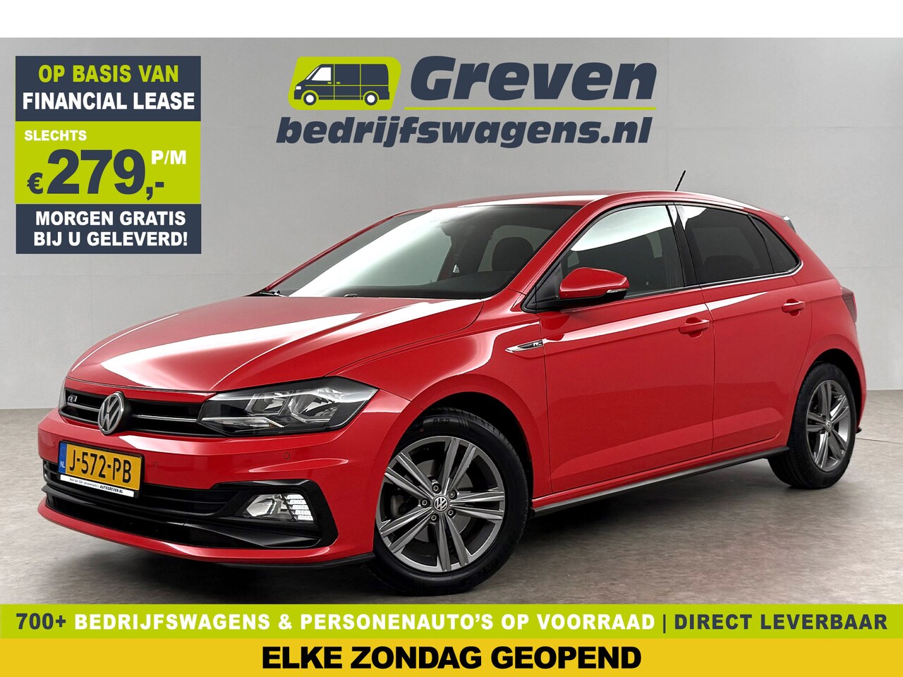 Volkswagen Polo - 1.0 TSI 116PK R-line Clima LED Adaptive Cruise Carplay Camera Virtual Navi PDC - AutoWereld.nl