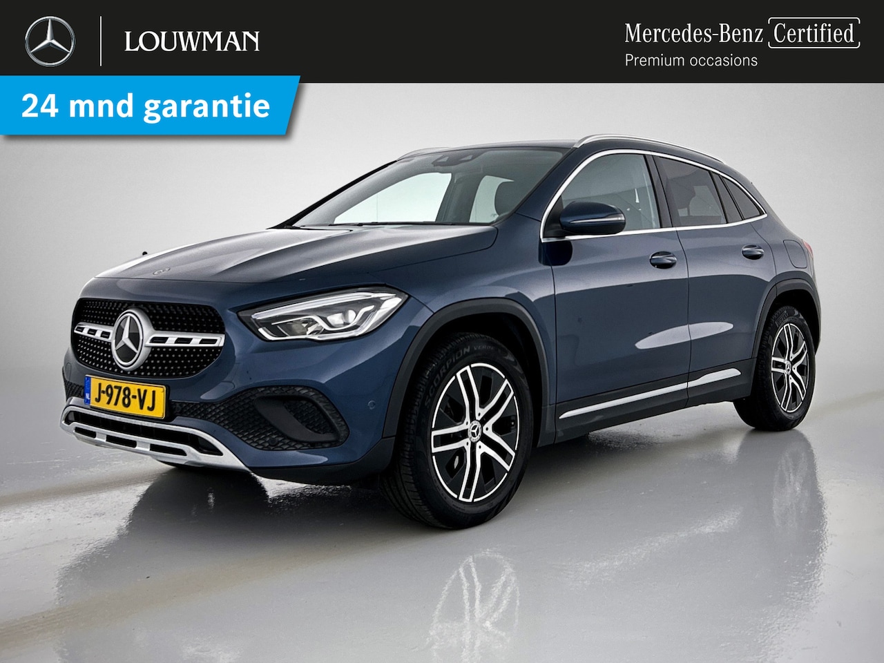 Mercedes-Benz GLA-Klasse - 200 Business Solution Luxury | aFN tREKHAAK | Zawrte lederlook bekleding | Led Lights | St - AutoWereld.nl
