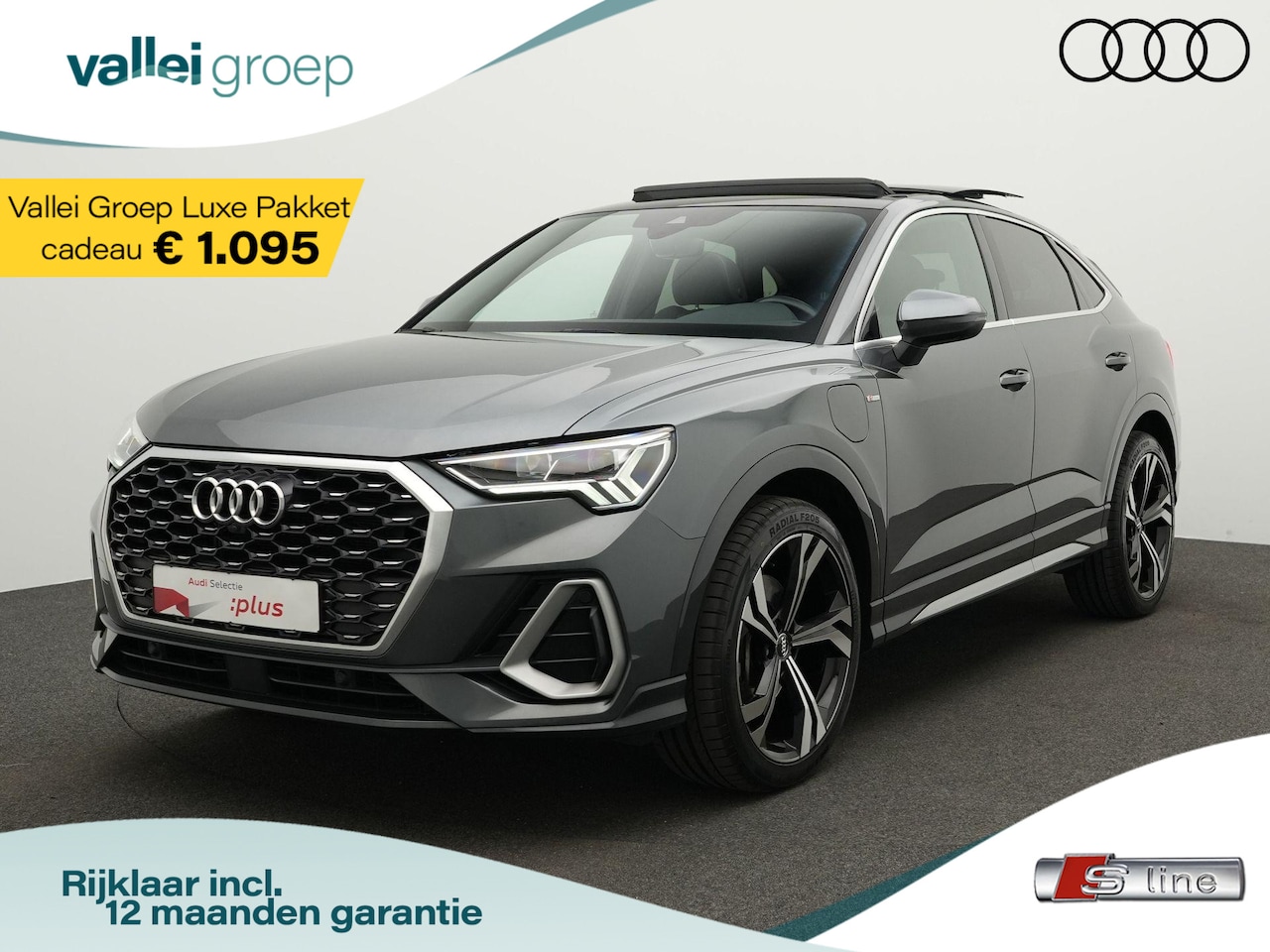 Audi Q3 Sportback - S Edition 45 TFSI e 245 pk | Panoramadak | Trekhaak | Rondomzicht camera | Stuur-/stoelver - AutoWereld.nl