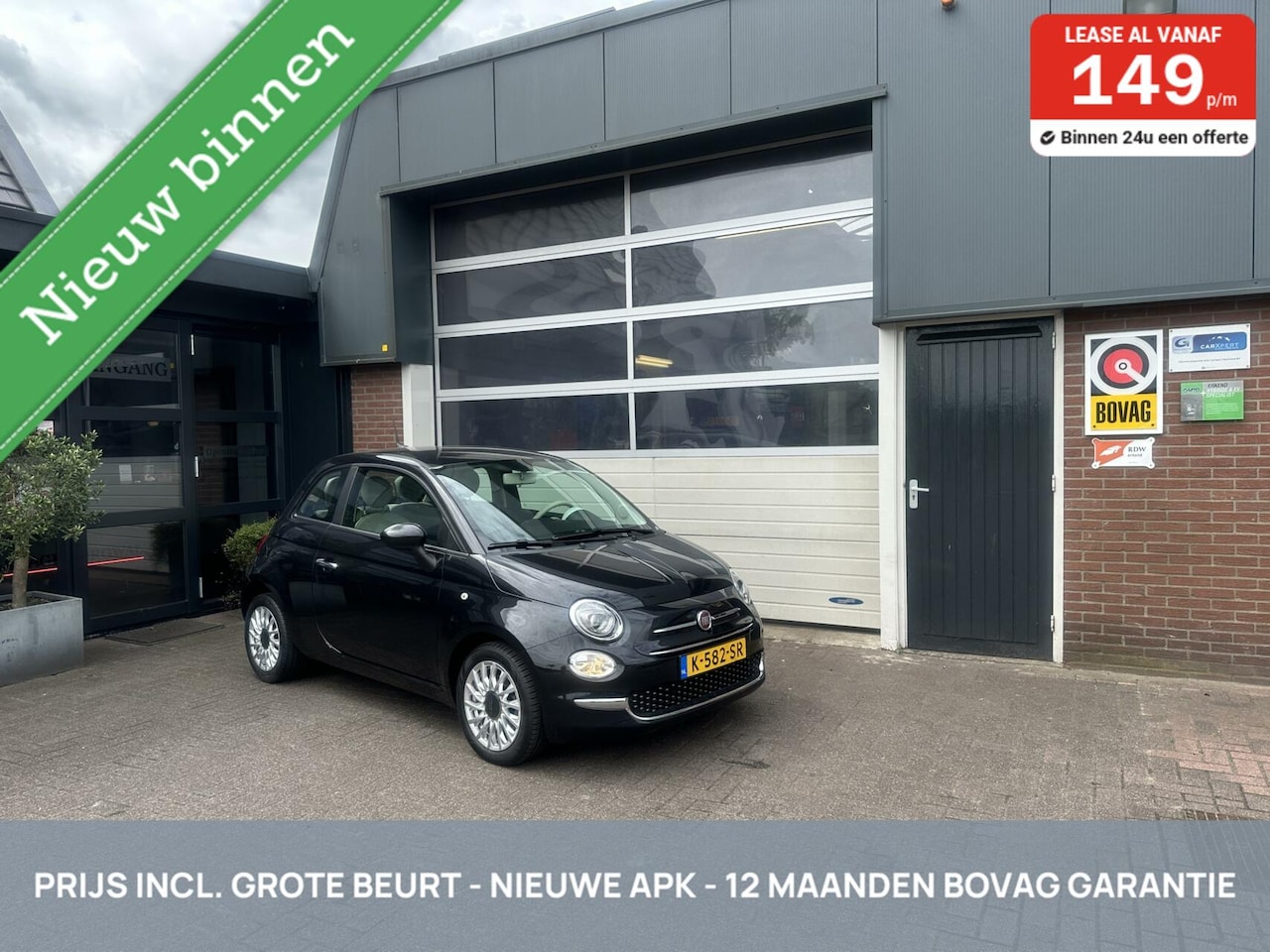 Fiat 500 - 1.0 Hybrid Lounge CARPLAY/CRUISE *ALL-IN PRIJS* - AutoWereld.nl