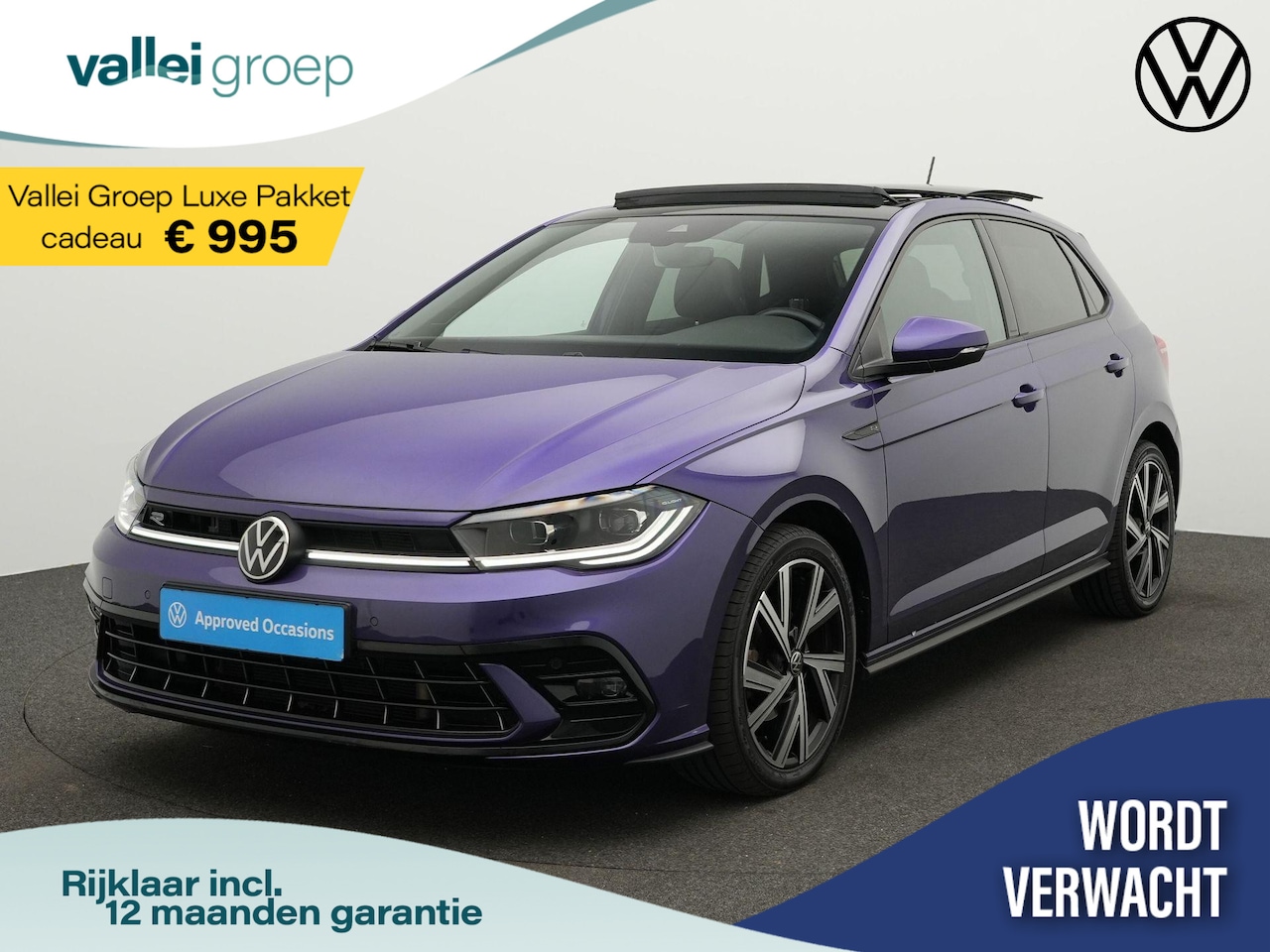 Volkswagen Polo - R-Line Business 1.0 TSI 110 pk DSG | Panoramadak | IQ Light | Navigatie Discover Pro | Ach - AutoWereld.nl