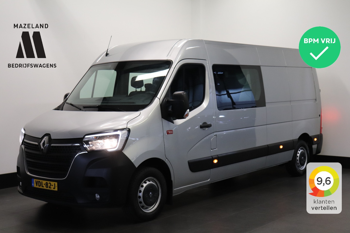Renault Master - 2.3 dCi 136PK L3H2 Dubbele Cabine - EURO 6 - Airco - Navi - Cruise - PDC - € 24.950,- Excl - AutoWereld.nl