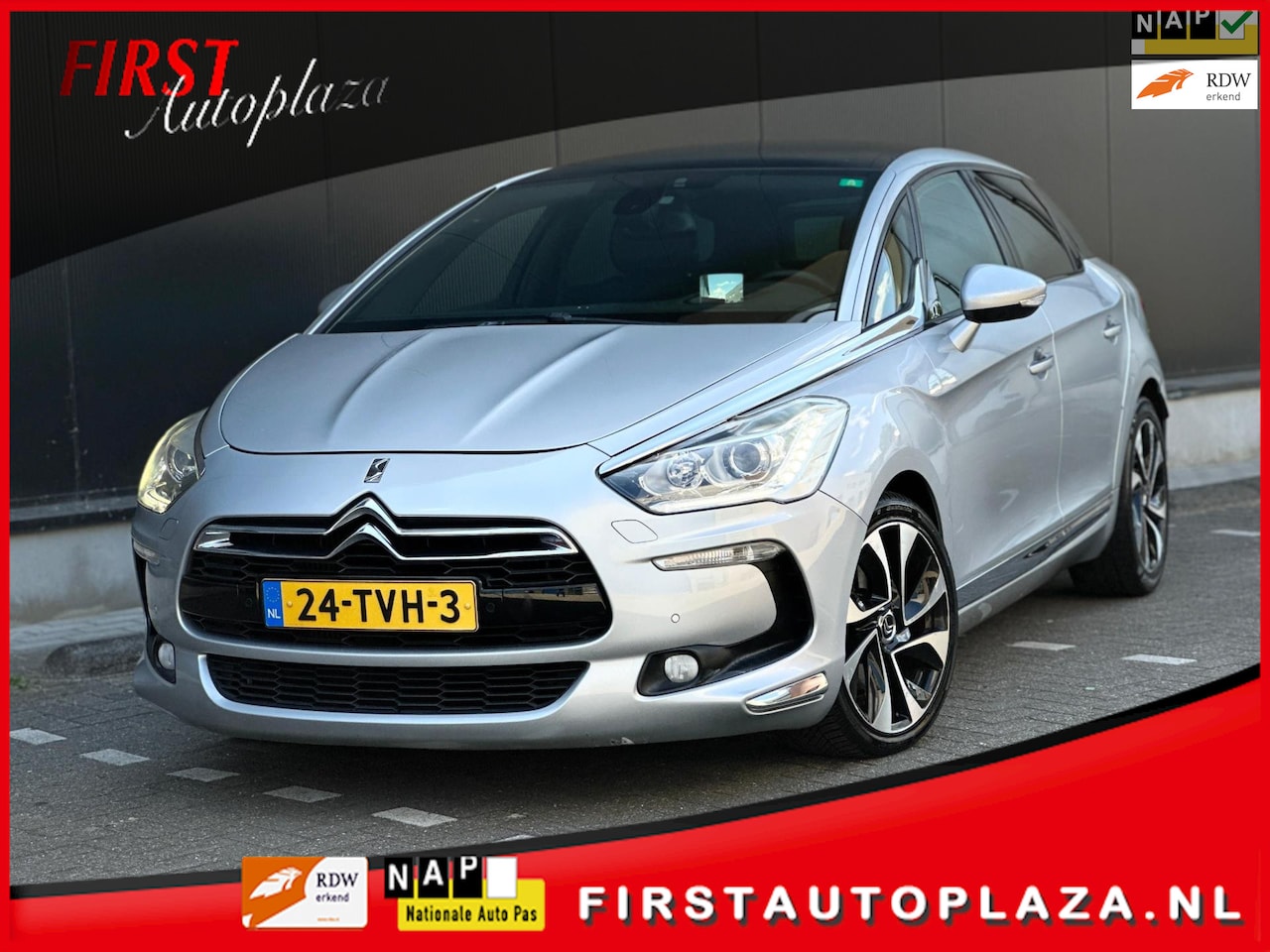 Citroën DS5 - 1.6 THP So Chic AUTOMAAT KEYLESS ENTRY-GO/PANO/NAVI/LEDER | KEURIGE AUTO ! - AutoWereld.nl