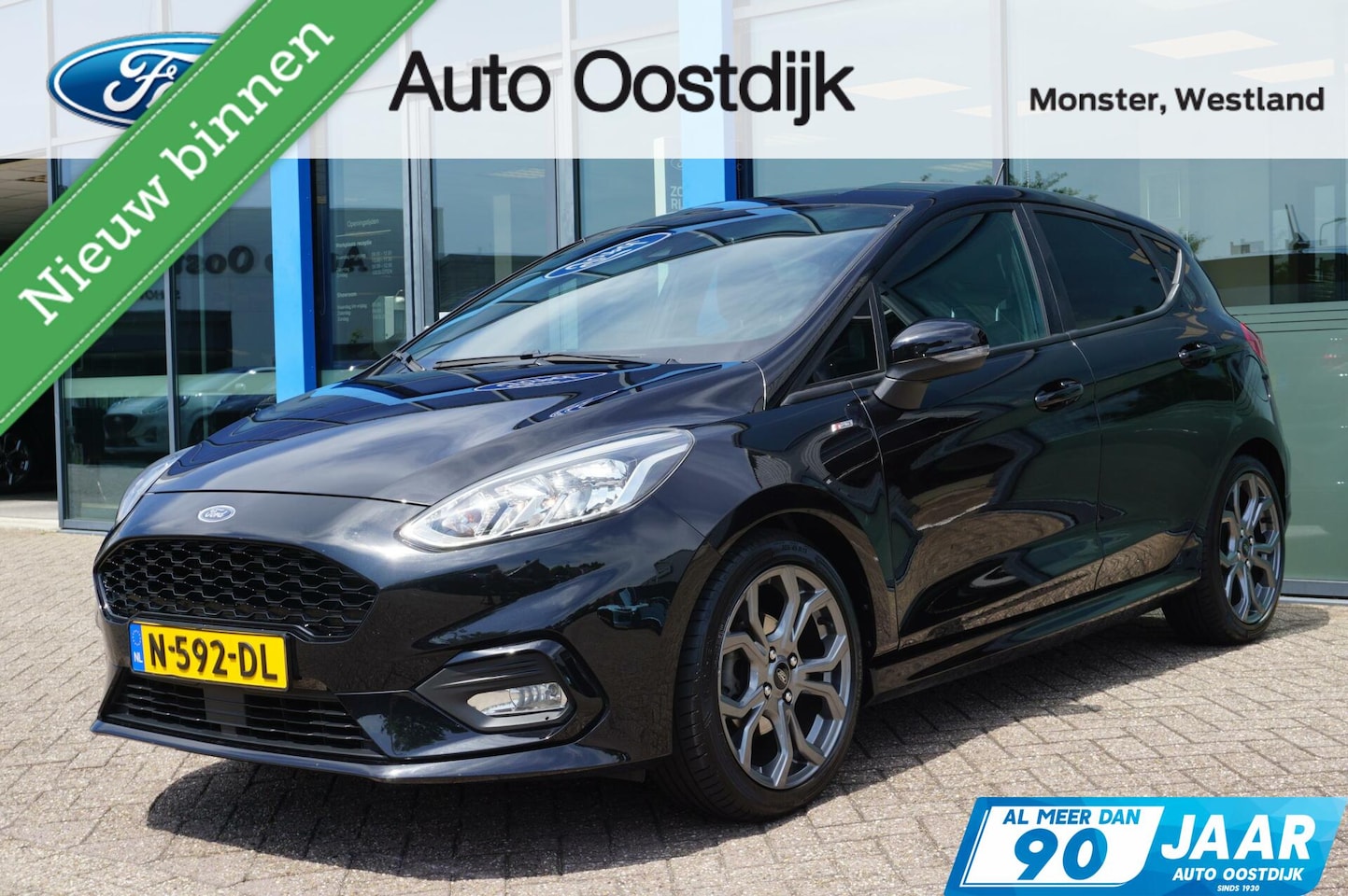 Ford Fiesta - 1.0 EcoBoost ST-Line 100PK Parkeersensoren Carplay Cruise Climate Navi 17" Inch Velgen *Sp - AutoWereld.nl
