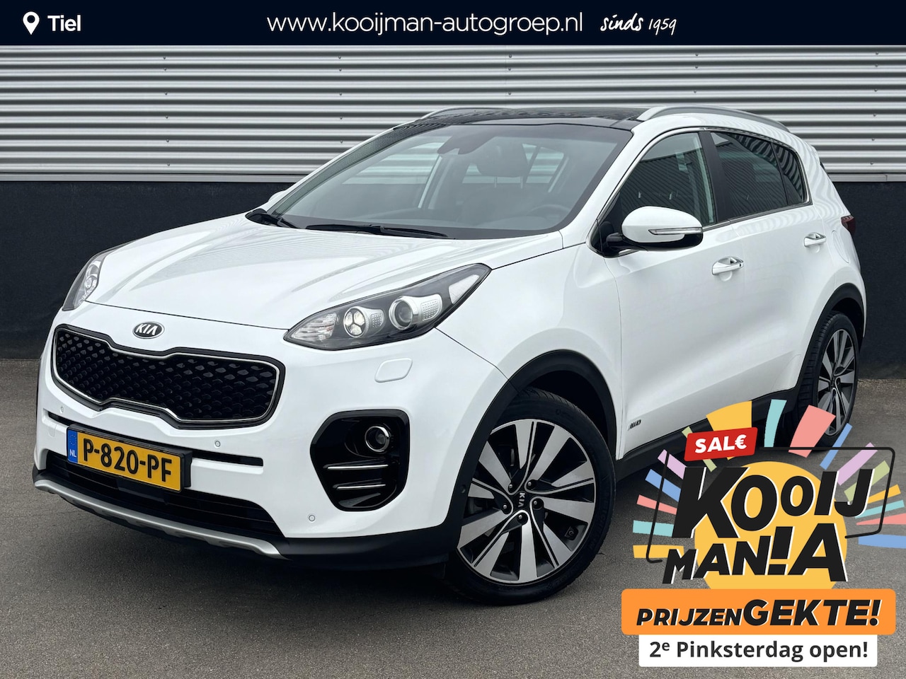 Kia Sportage - 1.6 T-GDI 4WD GT-Line Automaat, Schuif/kanteldak, Trekhaak, Lederen bekleding, Navigatie, - AutoWereld.nl