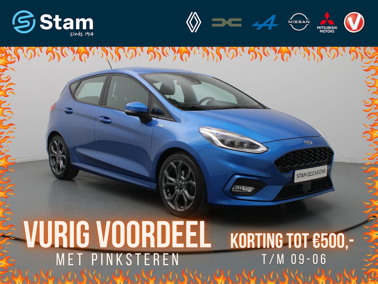 Ford Fiesta - 126pk EcoBoost ST-Line Bang & Olufsen | Cruise | Climate | Navi | Parkeersens. achter - AutoWereld.nl