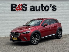 Mazda CX-3 - 2.0 SkyActiv-G 120 GT-M Bose Camera Trekhaak Head up Navigatie Adaptieve cruise Clima Lede