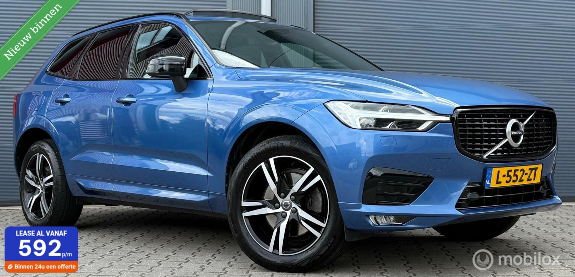 Volvo XC60 - 2.0 B4 R-design 190PK Pano.dak/H&K/Trekhaak/LED/ACC/Lane - AutoWereld.nl