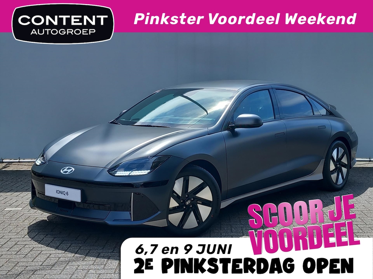 Hyundai IONIQ 6 - 77,4 kWh 229pk RWD Connect | € 8400 wegrijvoordeel - AutoWereld.nl