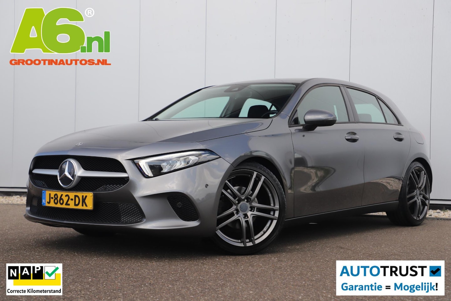Mercedes-Benz A-klasse - 160 Business Solution Trekhaak 19 inch LMV Widescreen Camera Clima Cruise Lane Assist Full - AutoWereld.nl
