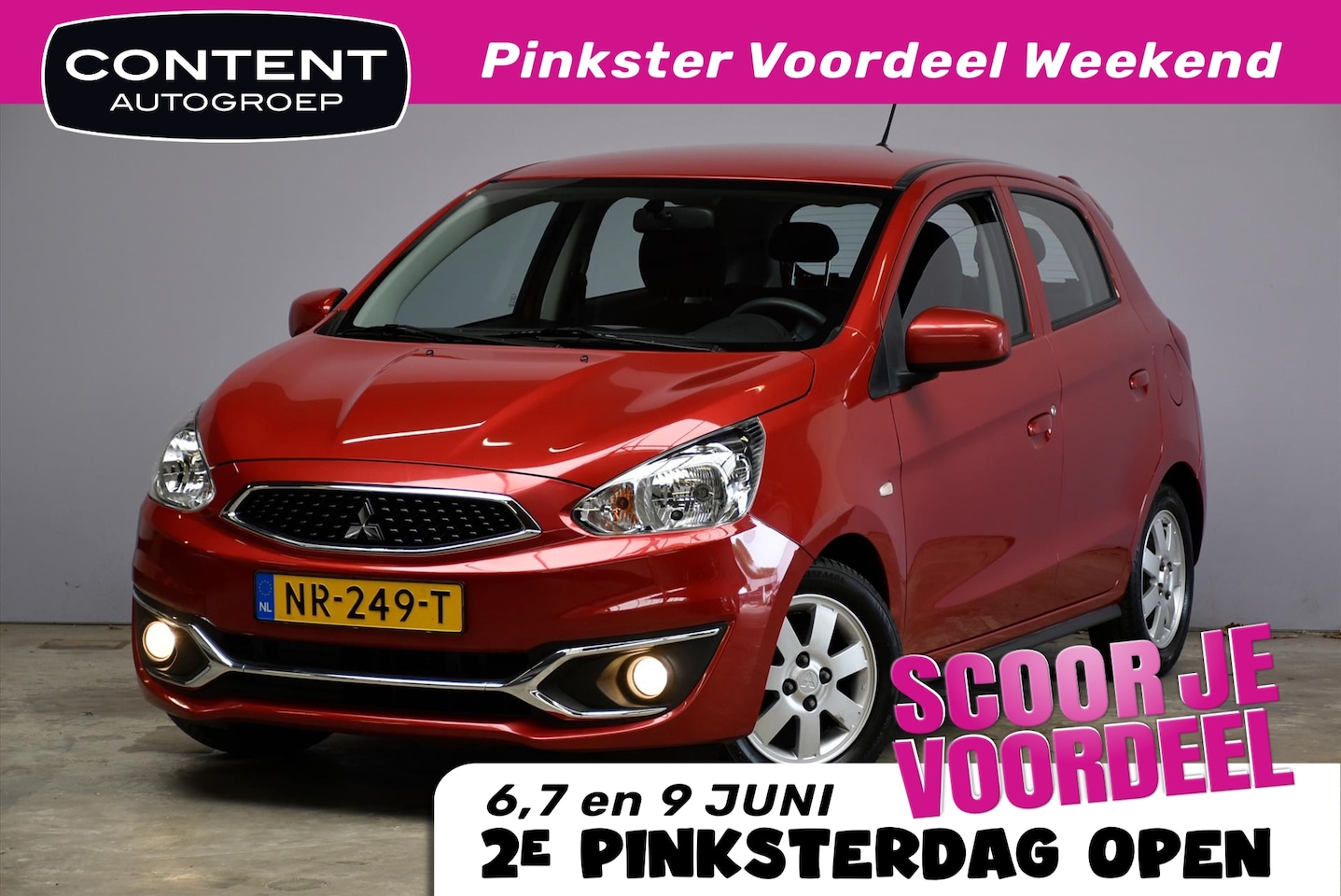 Mitsubishi Space Star - 1.0 MIVEC 71PK ClearTec Auto Stop &amp; Go Cool+ - AutoWereld.nl
