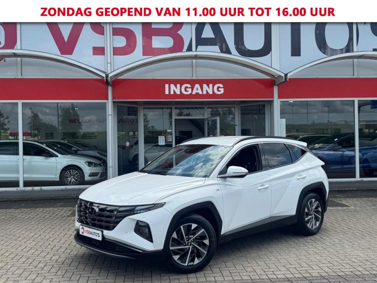 Hyundai Tucson - 1.6 T-GDI MHEV 150PK LED LEER NAVI CAMERA CARPLAY - AutoWereld.nl