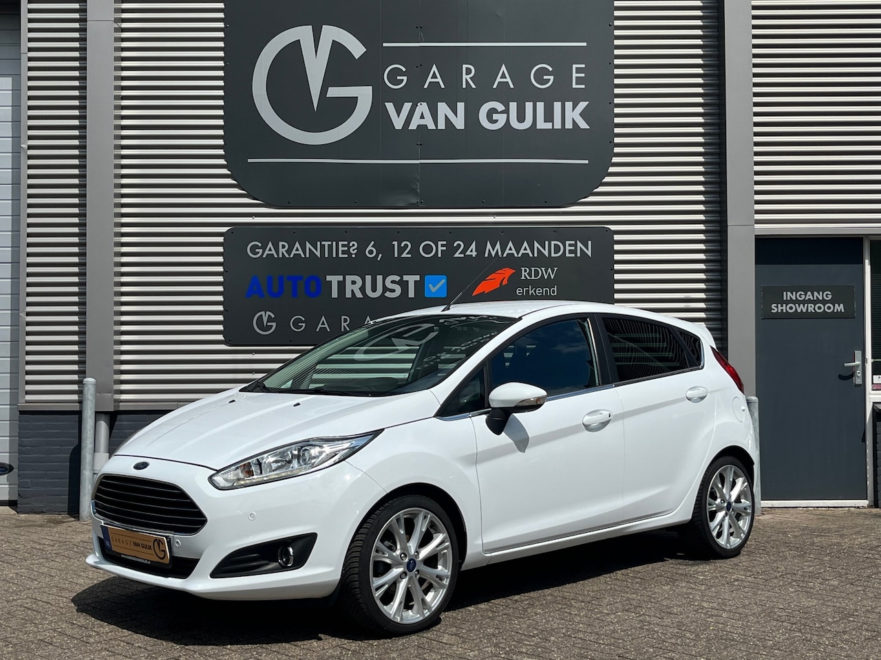 Ford Fiesta - 1.0 EcoBoost 101PK Automaat,Navi,Clima,Isofix,Stoelverw,Bluetooth,Lmv,Usb,ElektrRamen+Spie - AutoWereld.nl