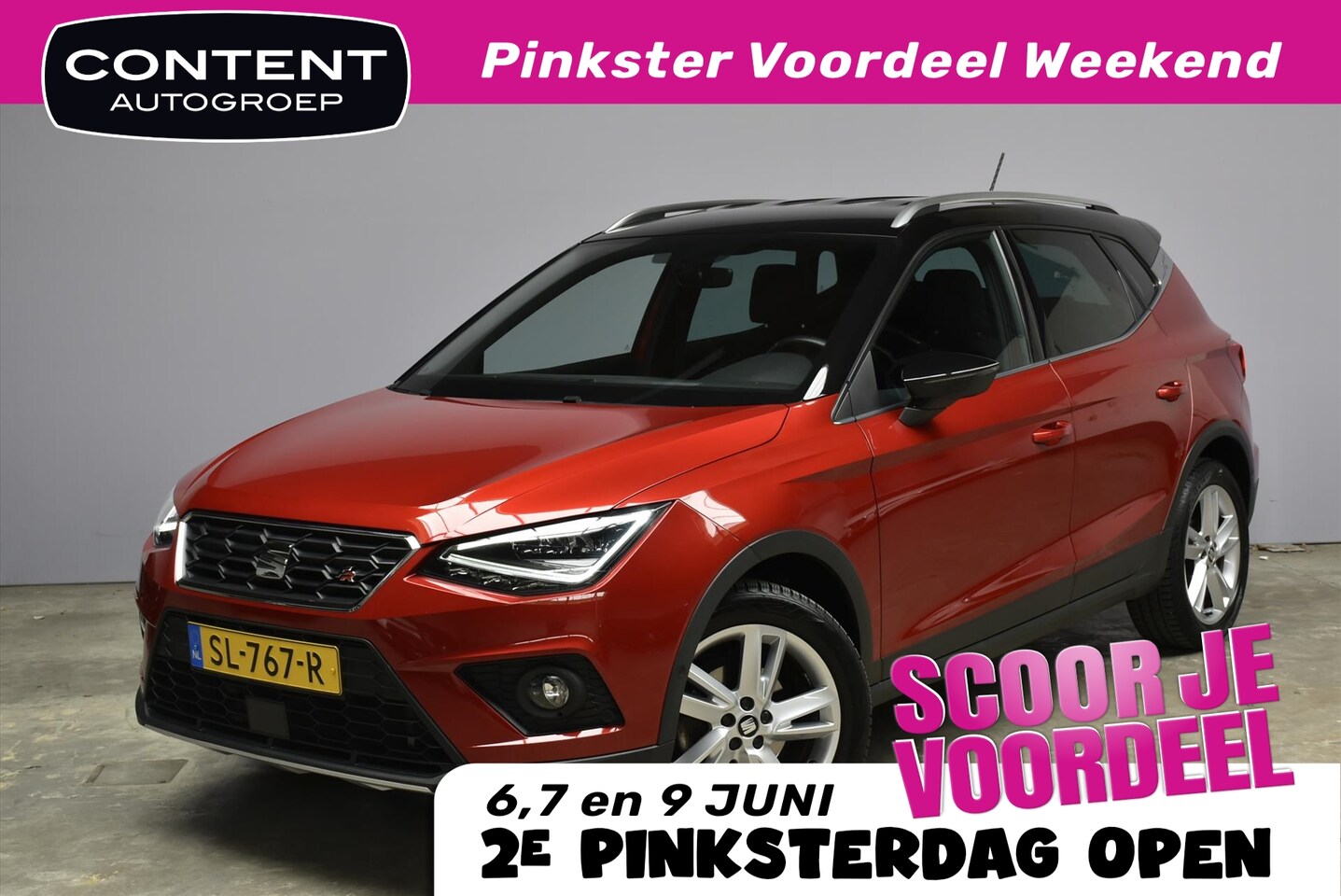Seat Arona - 1.0 TSI FR 1.0 TSI 115pk FR, NAVI,CAMERA, TREKHAAK - AutoWereld.nl