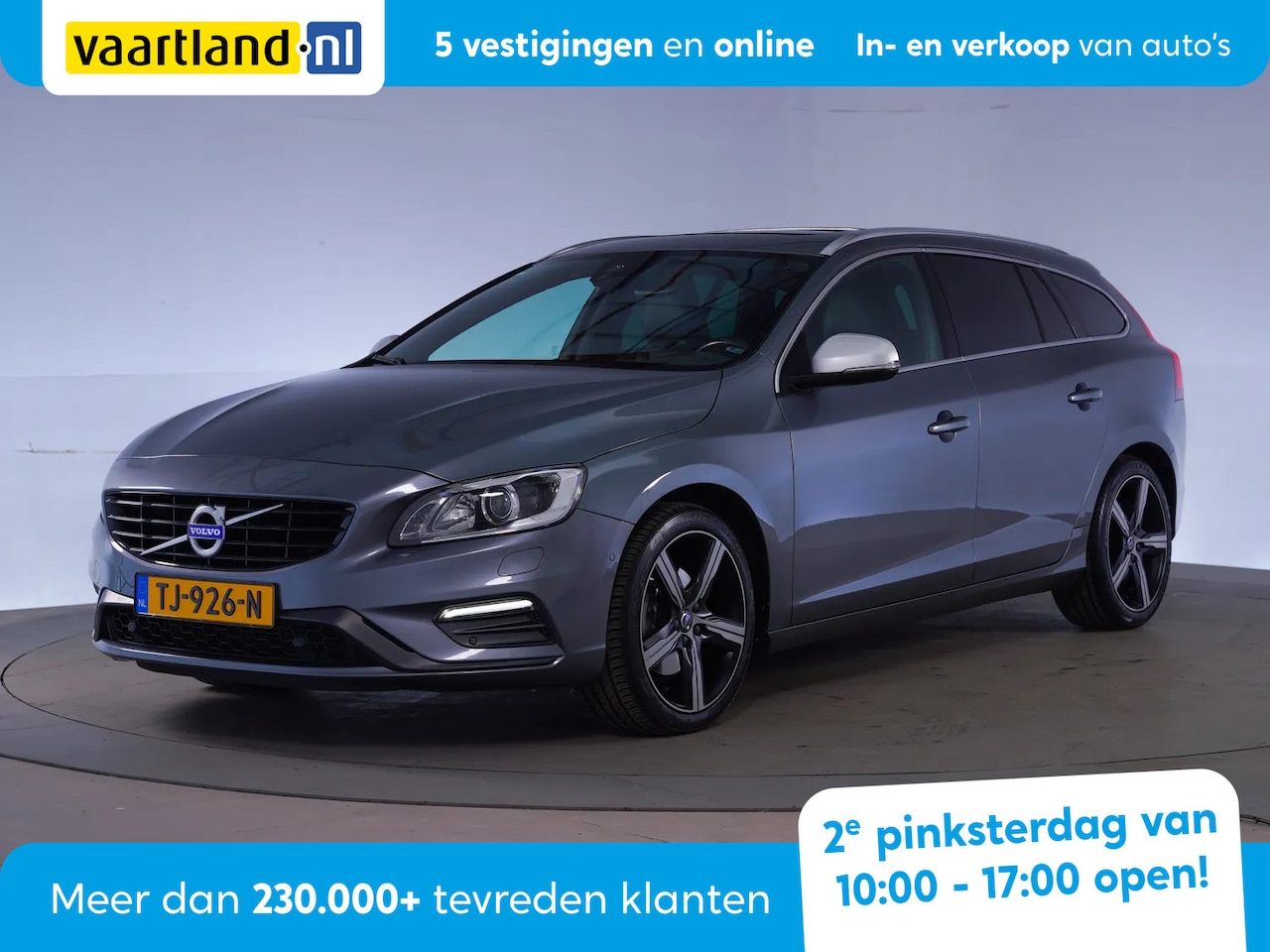 Volvo V60 - 2.0 T4 Business Sport R-Design Aut. [ Schuifdak Xenon Navi Leder Trekhaak ] - AutoWereld.nl