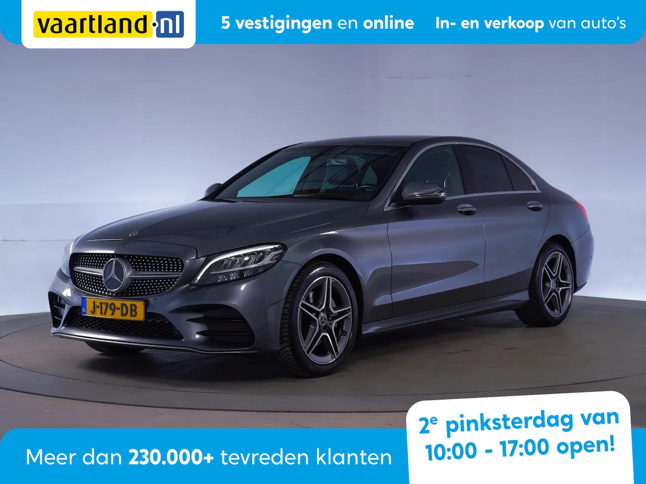 Mercedes-Benz C-klasse - 180 AMG Line Aut. [ LED Digi-dash Navi Camera Stoelverwarming ] - AutoWereld.nl