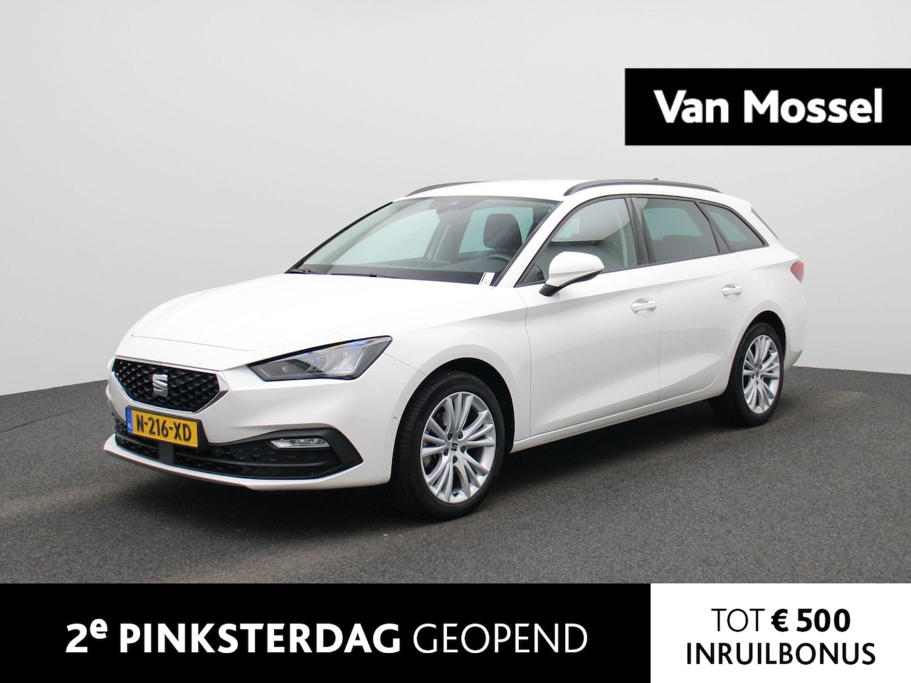 Seat Leon Sportstourer - 1.5 eTSI Style | AUTOMAAT | Navigatie | Trekhaak! | Apple Carplay / Android Auto | Camera - AutoWereld.nl