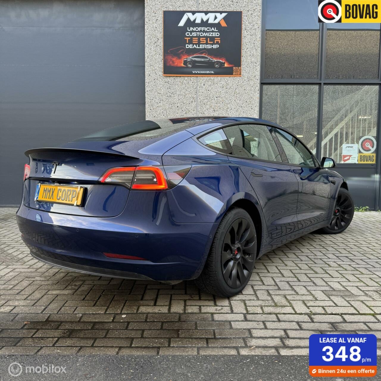 Tesla Model 3 - SR BLAUW + MiC MMX PACK LFP BATTERIJ - AutoWereld.nl