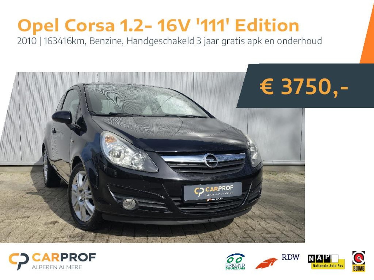 Opel Corsa - 1.2-16V '111' Edition 1.2-16V '111' Edition - AutoWereld.nl