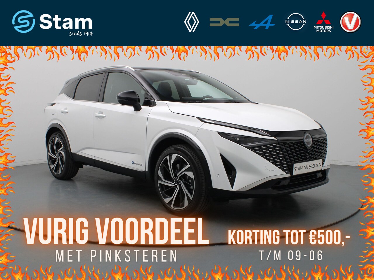 Nissan Qashqai - 1.5 e-Power Tekna Plus BOSE | 360° Camera | Adapt. Cruise | Parkeersens. v+a | Stoel-/stuu - AutoWereld.nl
