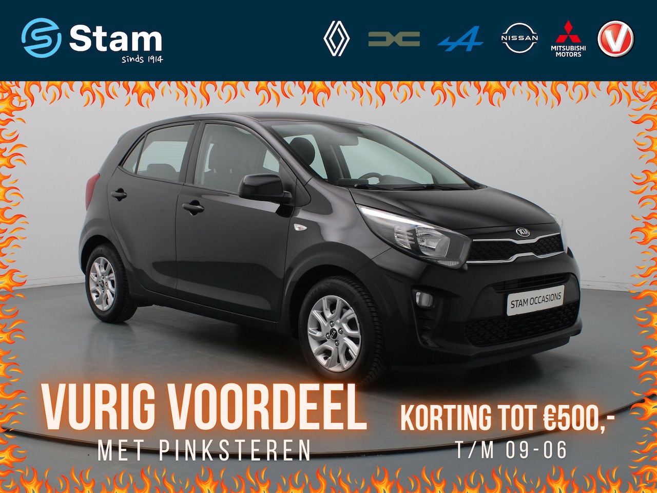 Kia Picanto - 67pk CVVT ComfortPlusLine Navigator Airco | Camera | Carplay | Navi | 14" Velgen - AutoWereld.nl