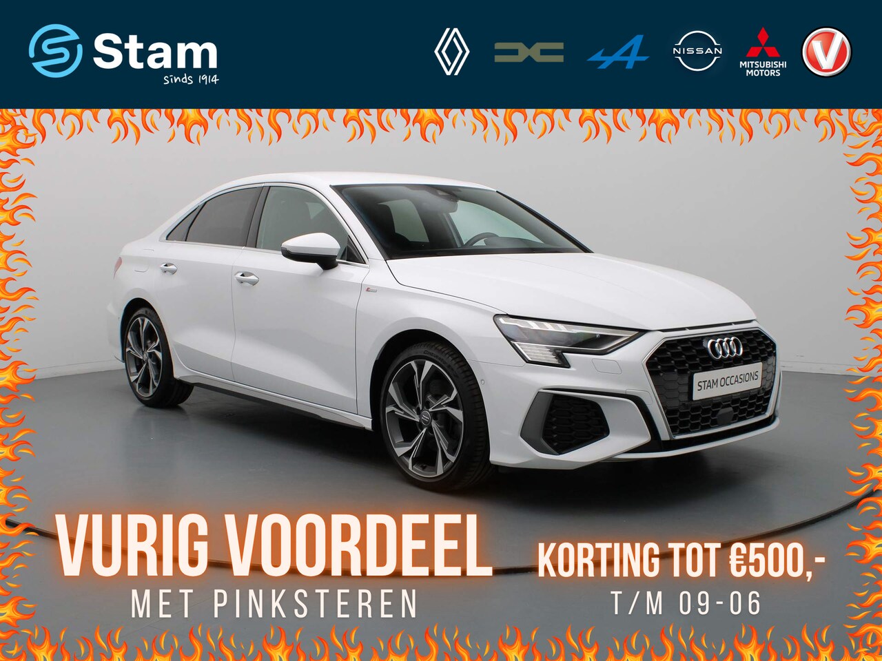 Audi A3 Limousine - 35 TFSI 150pk S edition S-Tronic/Automaat Camera | Climate | Navi | Parksens. v+a | 18" Ve - AutoWereld.nl