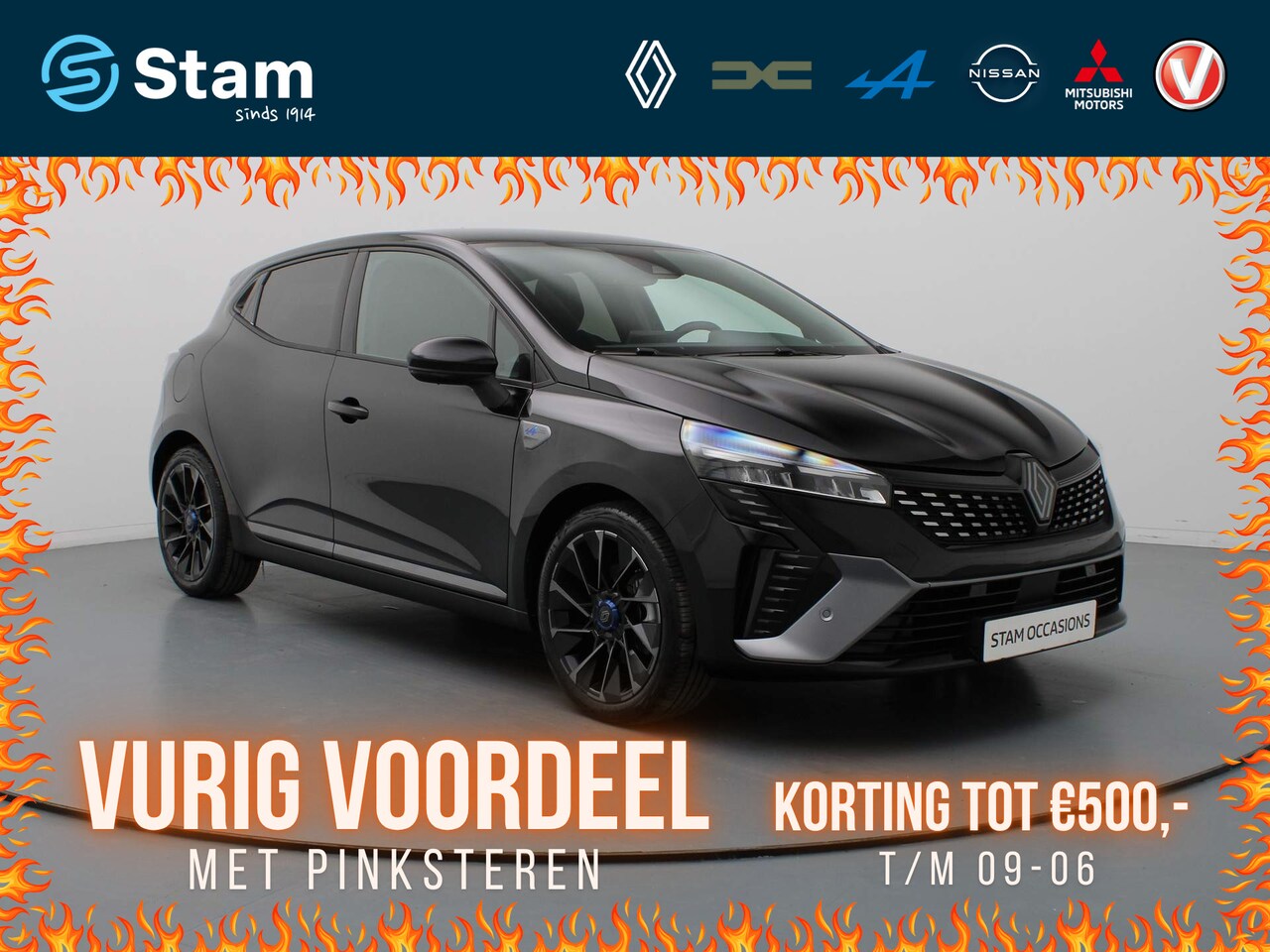 Renault Clio - E-Tech Full Hybrid 145pk esprit Alpine Adapt. cruise | Climate | Navi | Parksens. v+a | 17 - AutoWereld.nl
