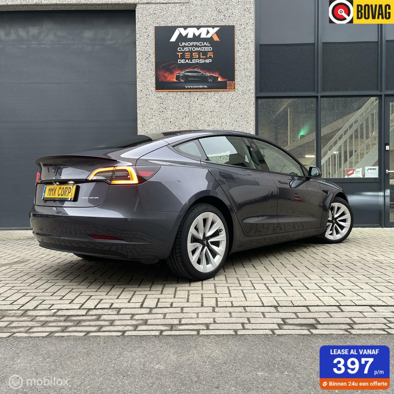 Tesla Model 3 - Long Range RWD Long Range 78kwh GRIJS Trekhaak MMX PACK - AutoWereld.nl