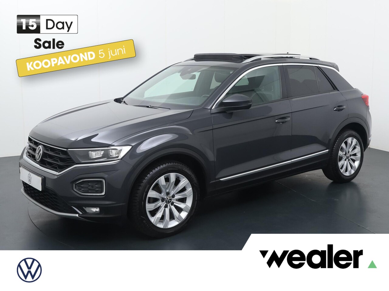 Volkswagen T-Roc - 1.5 TSI Sport | 150 PK | Automaat | Panoramadak | Navigatiesysteem | - AutoWereld.nl