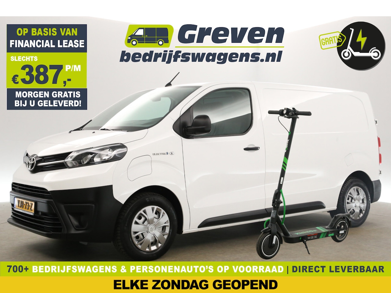 Toyota ProAce Electric Worker - 75 kWh Extra Range Navigator L2H1 | GRATIS E-Step! | Elektrisch Automaat | EMISSIEVRIJE ZO - AutoWereld.nl