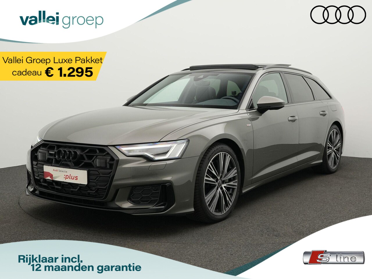 Audi A6 Avant - S edition 50 TFSI e 299 pk S-tronic quattro | Panoramadak | Trekhaak | Stoelverwarming | S - AutoWereld.nl