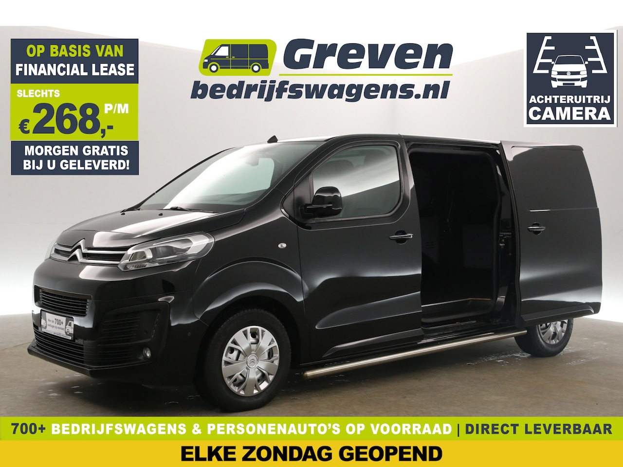 Citroën Jumpy - 2.0 BlueHDI L2H1 360Camera 2xSchuifdeur Airco Carplay Cruise PDC 3 Persoons Stoelverwarmin - AutoWereld.nl