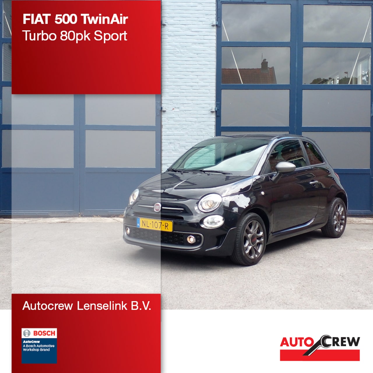 Fiat 500 - TwinAir Turbo 80pk Sport | Origineel NL | - AutoWereld.nl