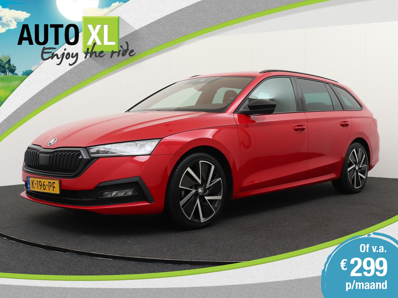 Skoda Octavia Combi - 1.0 TSI 110 Aut. Sportline Trekhaak Adapt. Cruise Sportstoelen 18' LMV - AutoWereld.nl