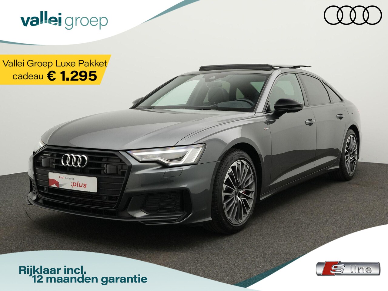 Audi A6 Limousine - Pro Line S Competition 55 TFSI e 367 pk S-tronic quattro | Pano | Trekhaak | Head-up displ - AutoWereld.nl