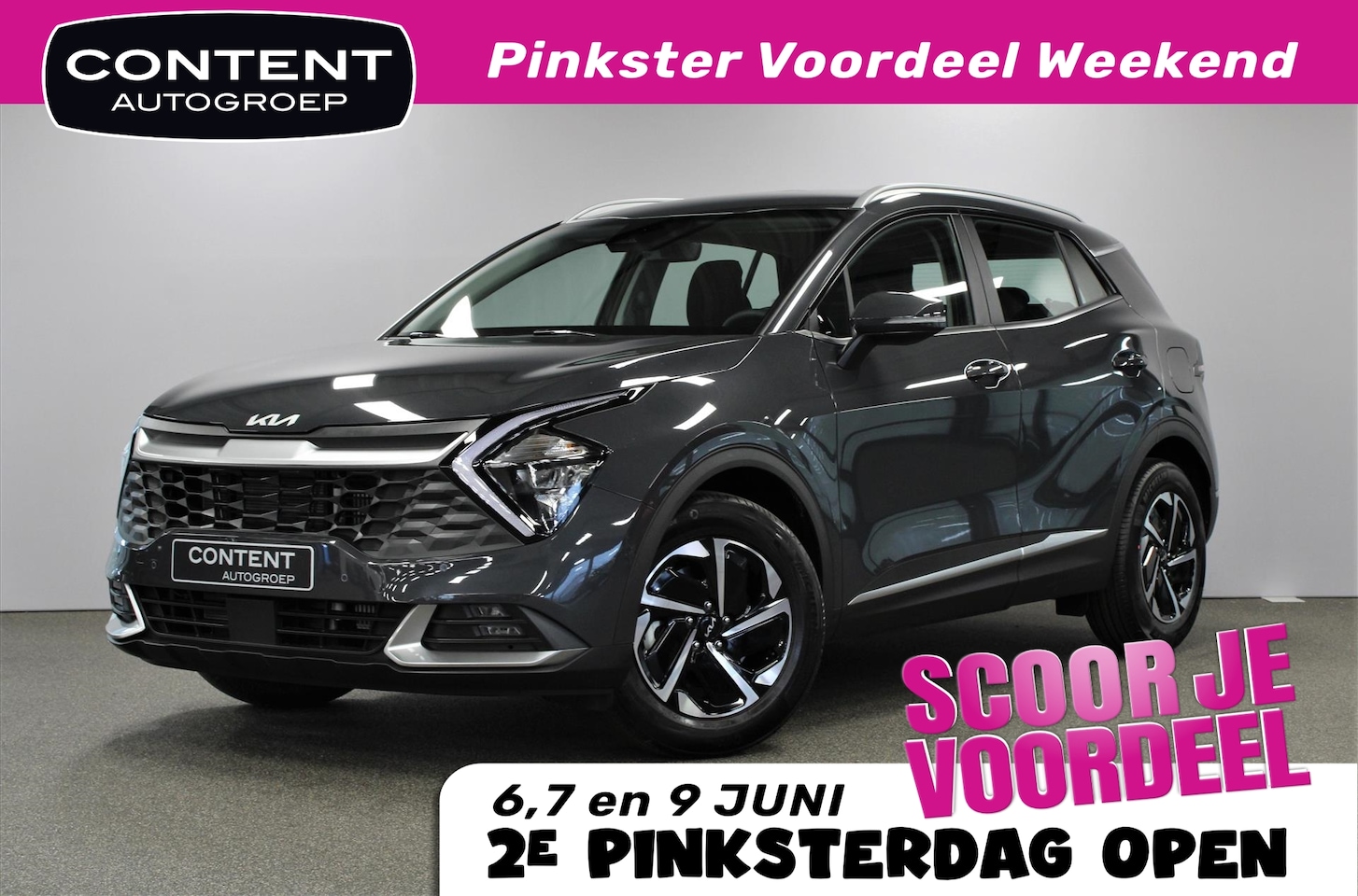 Kia Sportage - 1.6 Hybrid DynamicLine AT6 215PK I SNEL LEVERBAAR - AutoWereld.nl