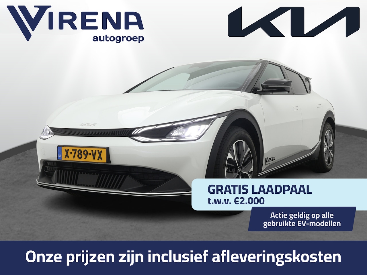 Kia EV6 - Light 58 kWh - Navigatie - Apple Carplay/Android Auto - Climate Control - Privacy Glass - - AutoWereld.nl