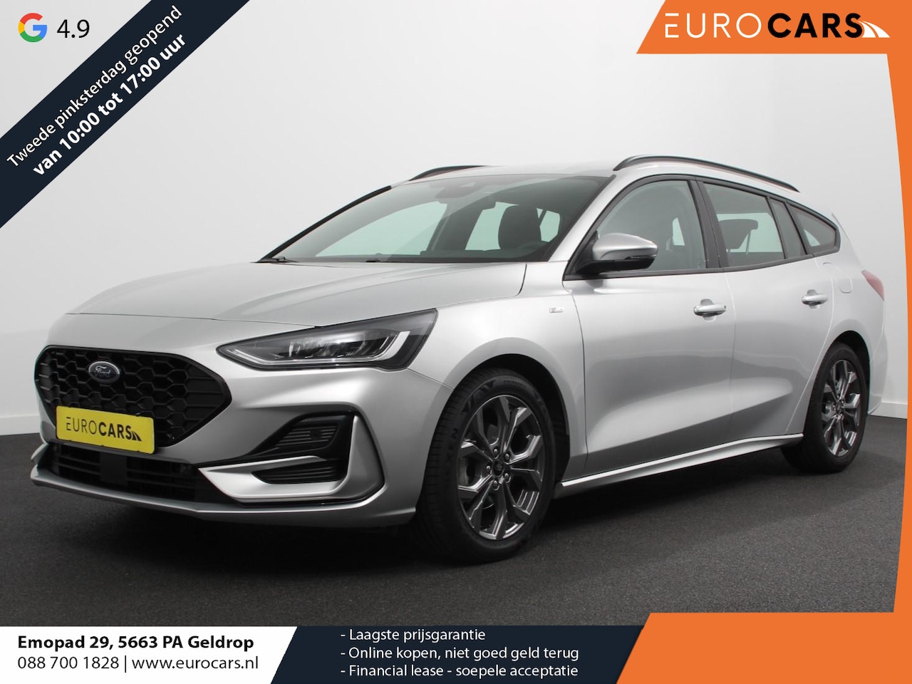 Ford Focus Wagon - 1.0 125pk Hybrid Automaat ST Navigatie Climate control cruise control Carplay LM velgen Pa - AutoWereld.nl