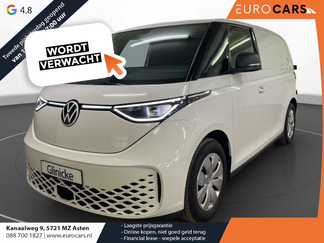 Volkswagen ID. Buzz Cargo - 77 kWh 204pk Achterdeuren 3zits LED Cruise control Navigatie/ Apple Carplay - AutoWereld.nl