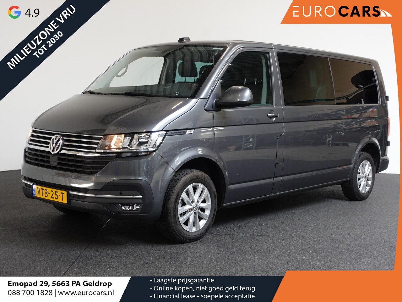 Volkswagen Transporter - 2.0 TDI L2H1 28 Dubbele Cabine Highline Automaat Airco Cruise Control adaptief Parkeersens - AutoWereld.nl