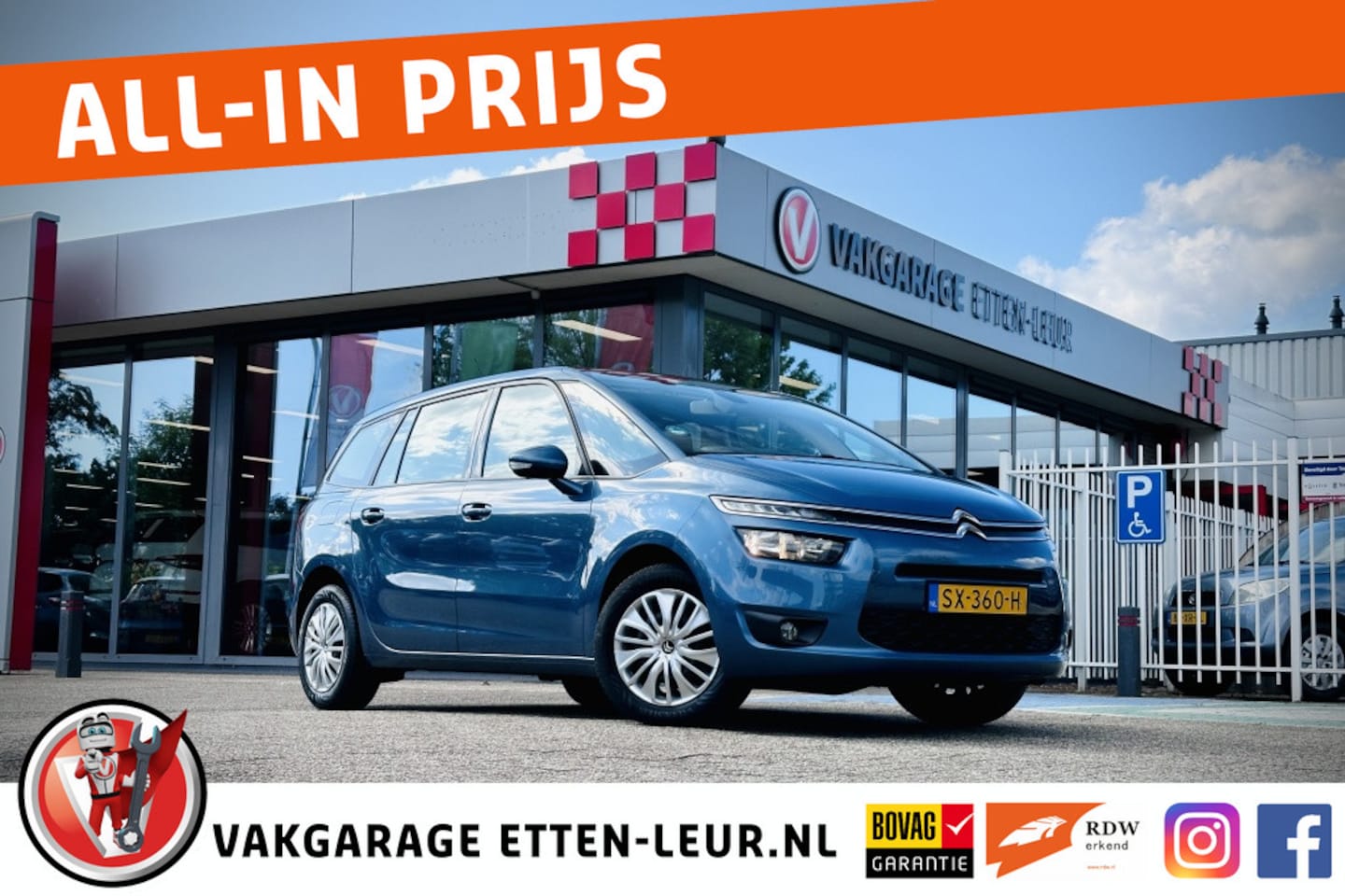 Citroën C4 Picasso - 1.6 VTi Attraction 5 zits/ trekhaak - AutoWereld.nl
