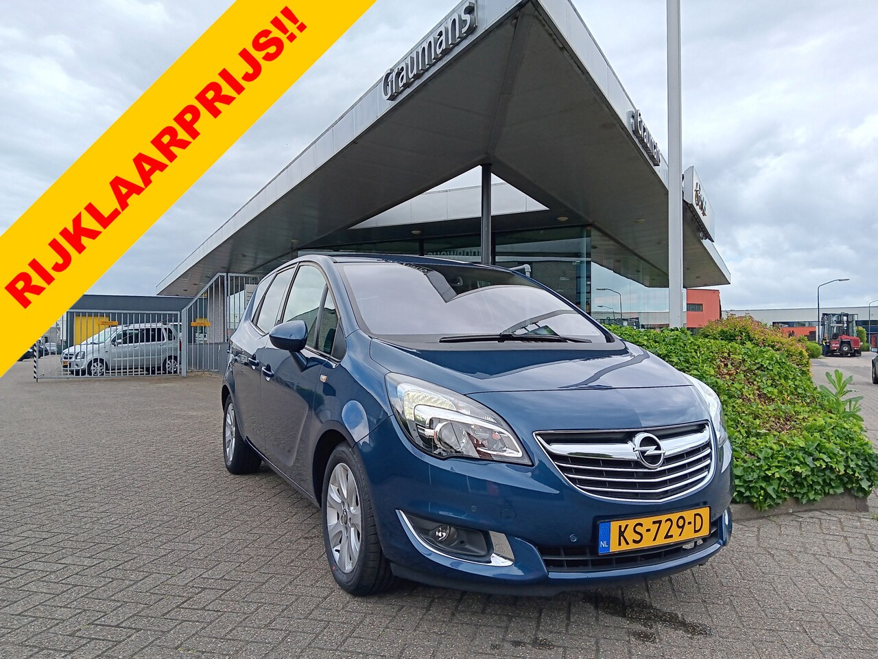 Opel Meriva - 1.4 Turbo Blitz 1.4 120PK Turbo Blitz, NL auto, 1e eig., Airco, half leder, PDC voor & achter, 16" LMV etc - AutoWereld.nl