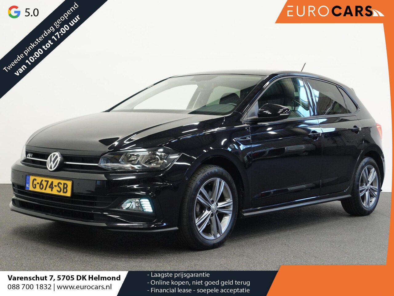 Volkswagen Polo - 1.0 TSI Highline R-Line Airco ECC Navi 17" LM Velgen PDC VA Carplay - AutoWereld.nl