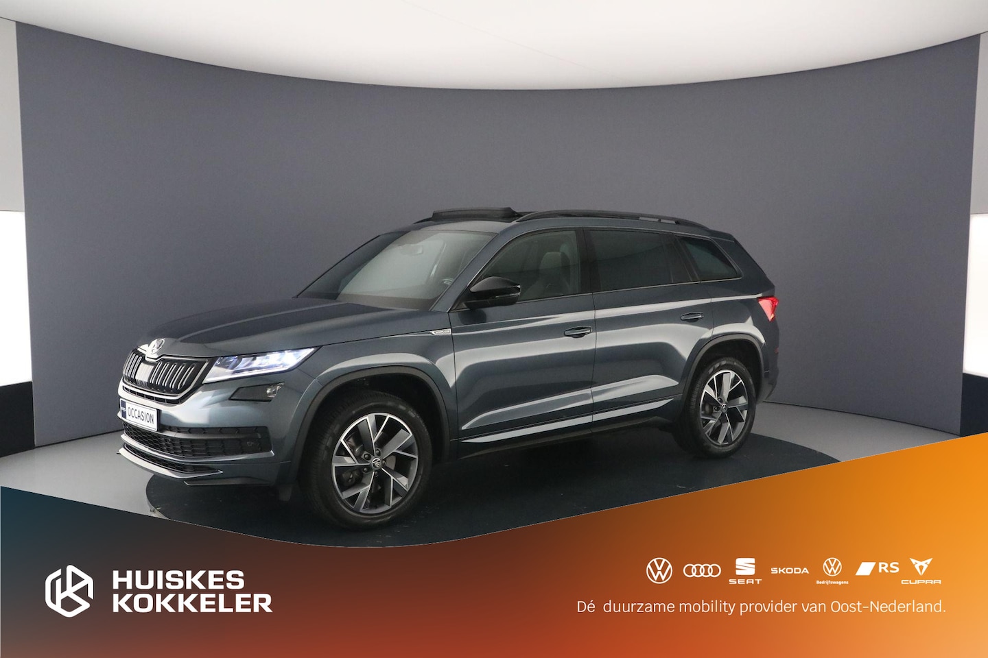 Skoda Kodiaq - Sportline Business 7p. 2.0 TSI 4X4 190pk DSG Automaat Trekhaak, Panoramadak, 3e zitrij, Ad - AutoWereld.nl