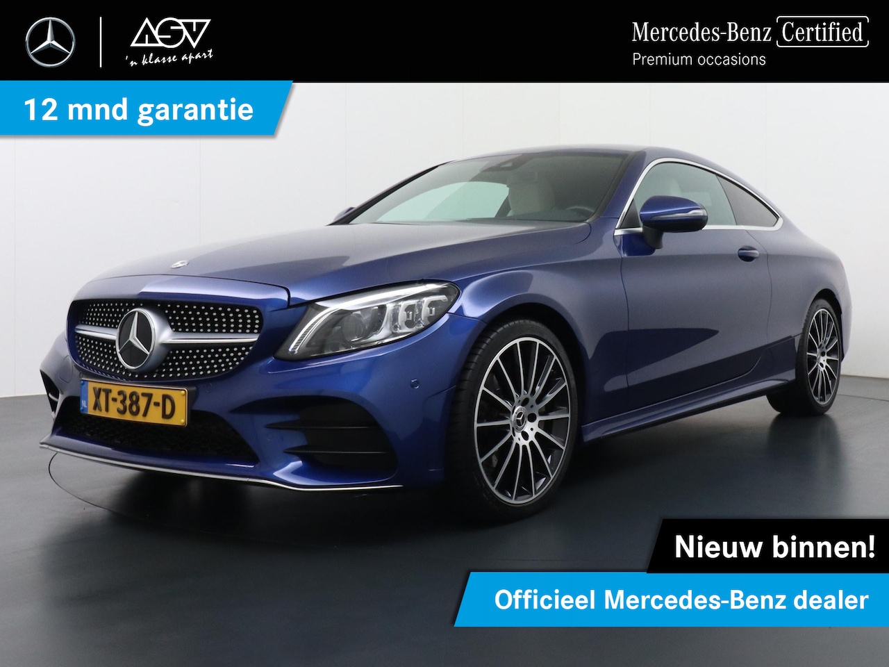 Mercedes-Benz C-klasse Coupé - 200 AMG Premium Pack | Burmester Surround System | 19” Multispaaks AMG Velgen | Sfeerverli - AutoWereld.nl